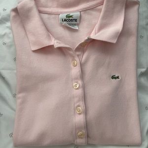 Lacoste Baby Pink Womens Polo